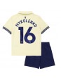 Everton Vitaliy Mykolenko #16 Replika Borta Kläder Barn 2025-26 Kortärmad (+ byxor)
